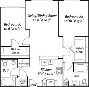 Salix Juanita Village_Kirkland WA_Floor Plan_Two Bedroom D Salix Juanita Village_Kirkland WA_Floor Plan_Two Bedroom D